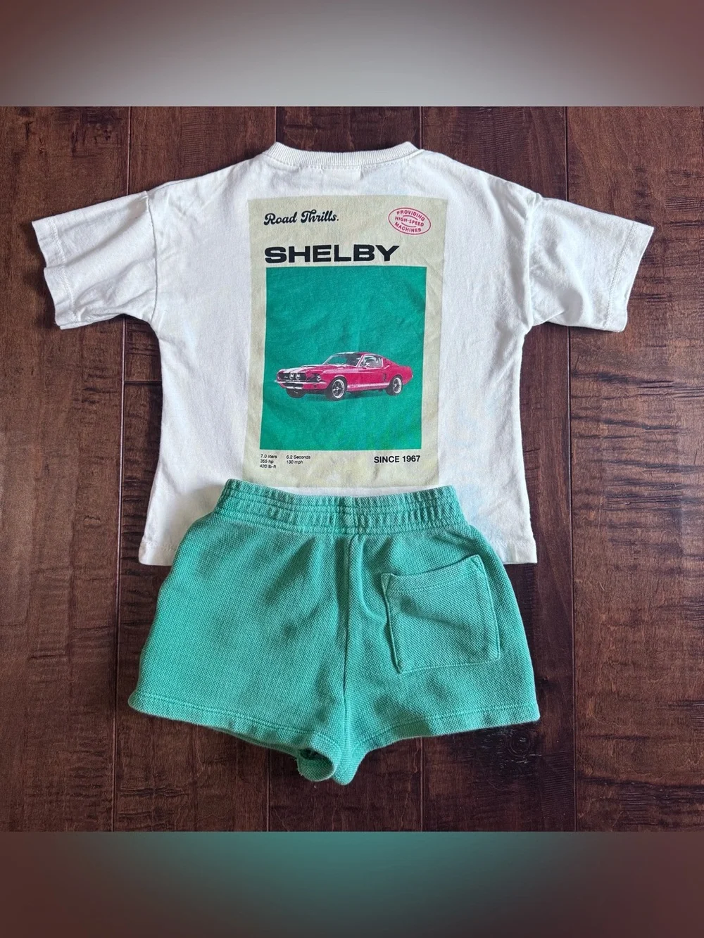 New Zara Boys Shelby mustang outfit 18 months
